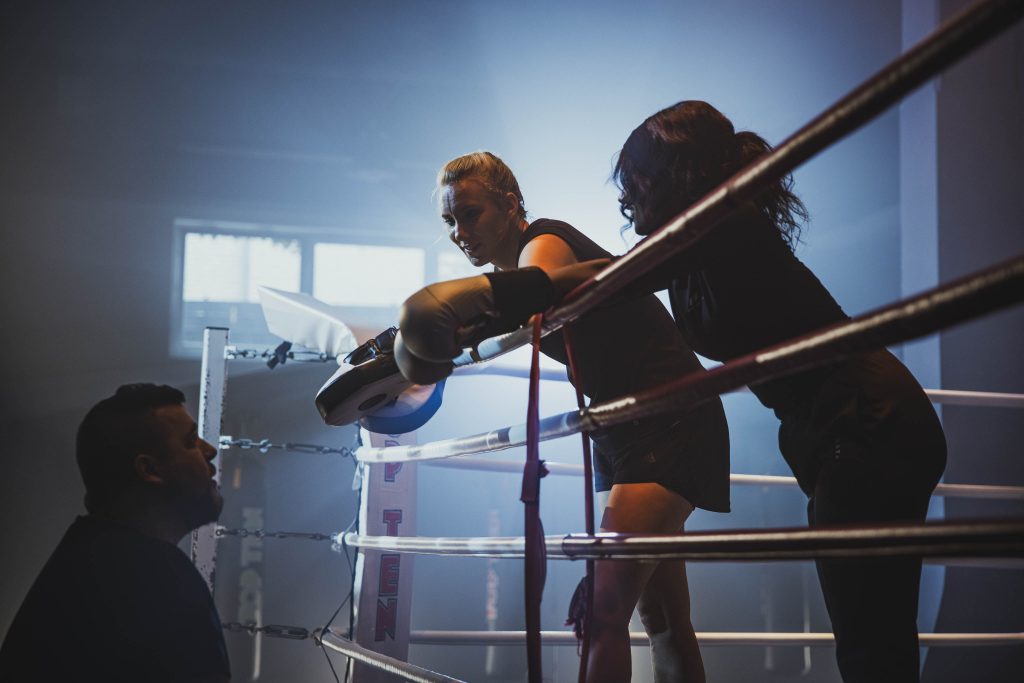 Schauspielerin die boxt, Dreharbeiten, Desirée Ackermann